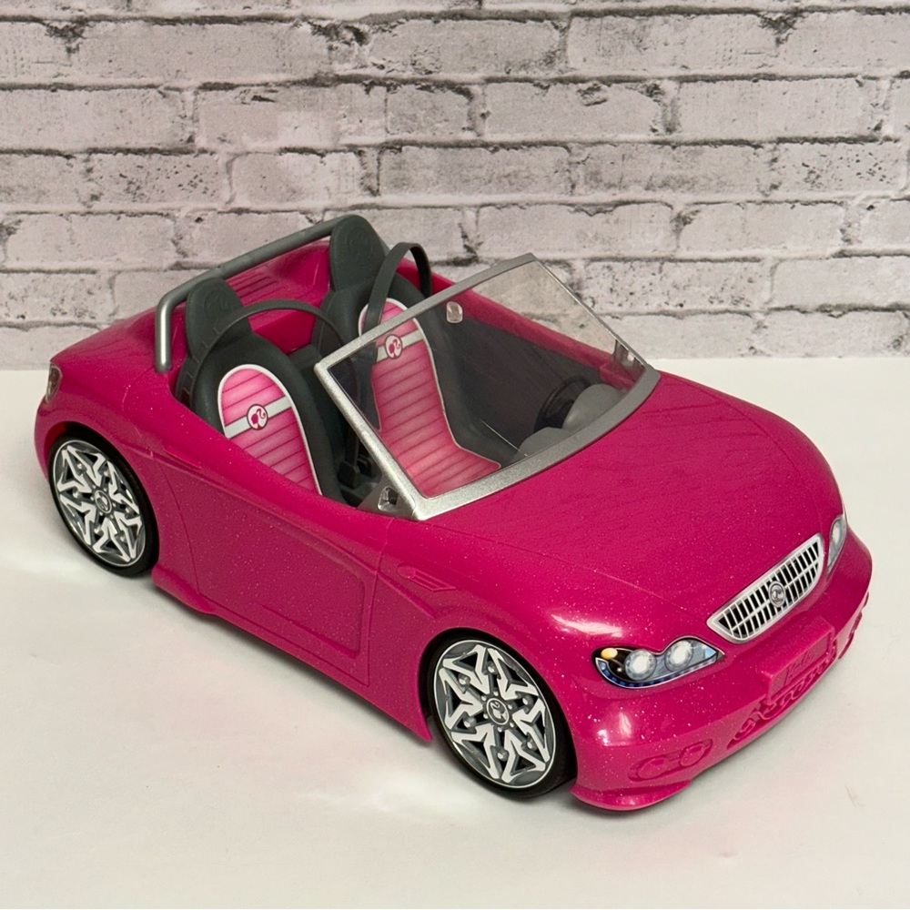 Barbie Hot Pink Convertible Cruiser 2013 BDF38 Glitter Glam Mattel Car